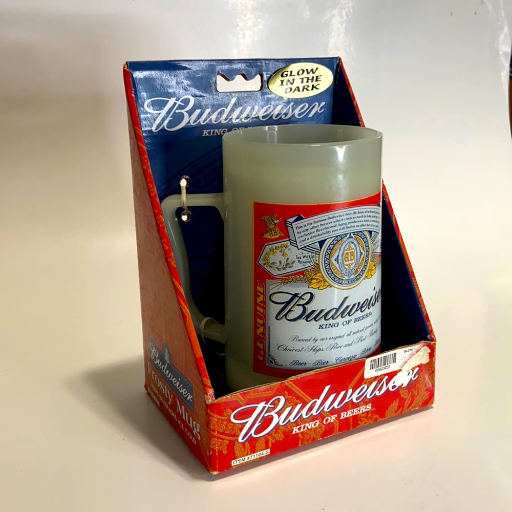 Budweiser Glow in the dark mug